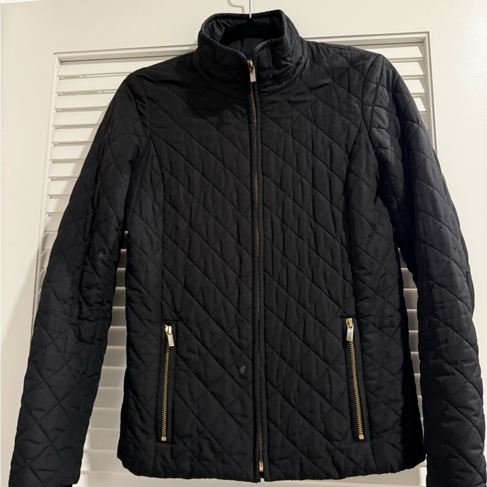 J. Crew Women's Black Quilted Puffer Jacket